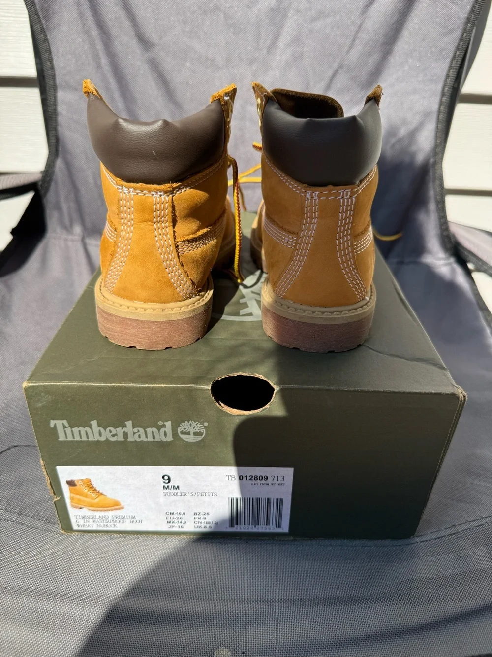 Timberland Kids Wheat Tan Waterproof Lace-Up Boots